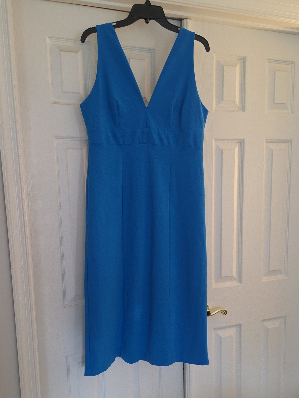 Boden V-Neck Blue Dress Size 12